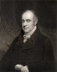 Sir Benjamin Hobhouse, 1st Baronet, graverad av John Cochran (fl.1821-65), från 