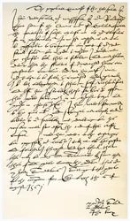 Brev från John Knox till Sir Nicholas Throgmorton, 6 augusti 1561.