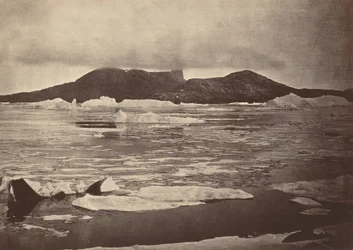 De arktiska regionerna: nr 92.* Djävulens tumme delvis insvept i en dimma..., 1869