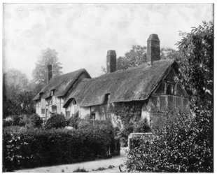 Anne Hathaways Cottage, Stratford-On-Avon, England, sent 1800-tal.