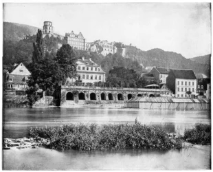 Heidelberg slott, Tyskland, sent 1800-tal.