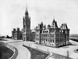 Houses of Parliament, Ottawa, Kanada, 1893.