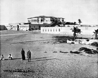 Palace and Harem, Alexandria, Egypten, 1893.