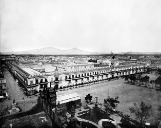 Panorama över staden Mexiko, 1893.