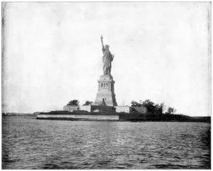 Frihetsgudinnan, New Yorks hamn, sent 1800-tal