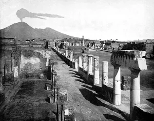 Forumet, Pompeji, Italien, 1893.