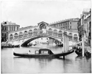 Rialto, Venedig, sent 1800-tal.