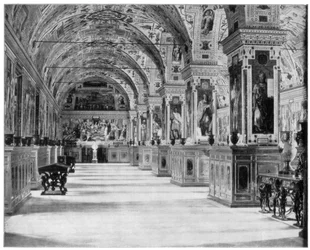 Vatikanbiblioteket, Rom, sent 1800-tal