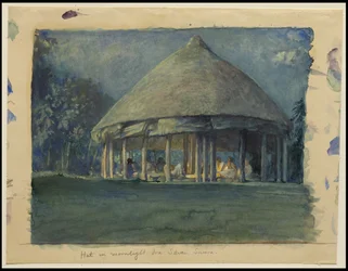 Hut in Moonlight, Eva, Sawai, oktober 190, 190