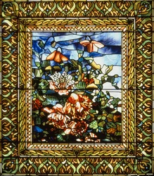 Poppy and Bloom, ca 1897 (glasmålning)
