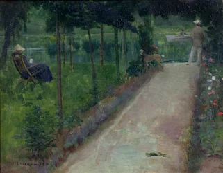 En grå sommardag, Grez, 1883