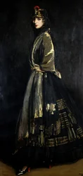 Hazel i svart och guld, 1916