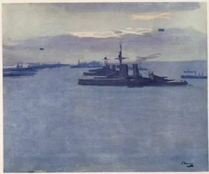 The Firth of Forth, Wind, 1917, från British Artists at the Front, Fortsättning av Västfronten, 1918
