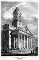 St Georges Church, Hanover Square, Westminster, London, 1810.