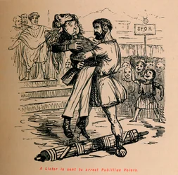 En Lictor skickas för att arrestera Publilius Volero, 1852