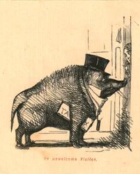 En ovälkommen besökare, 1897.