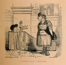 Arkimedes tar ett varmt bad, 1852