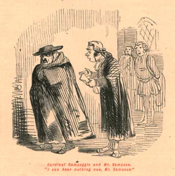 Kardinal Campeggio och Mr. Sampson. Jag hör ingenting nu, Mr. Sampson., 1897.