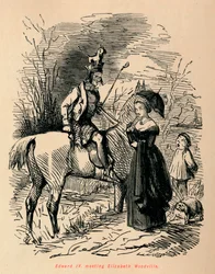 Edward IV, möte med Elizabeth Woodville, c1860, c1860.