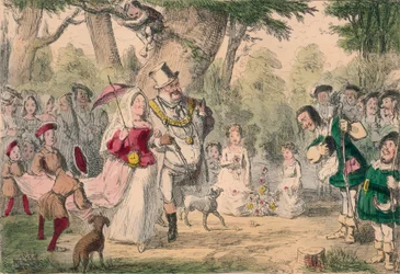 Henrik den 8:e och hans drottning genomförde en Maying, 1850