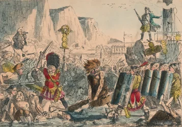 Julius Caesars landstigning, 1850