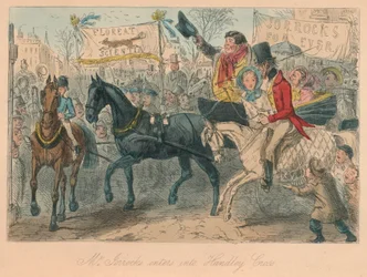 Mr Jorrocks går in i Handley Cross, 1854