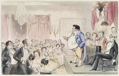 Mr Jorrockss föreläsning om Unting, från en bok av Robert Smith Surtees (1805-64)