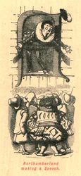 Northumberland håller ett tal, 1897.
