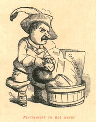 Riksdagen i varmt vatten, 1897.