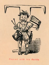 Nöjd med hans Rattle, 1852