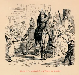 Richard II. ledde en fånge till Chester, c1860, c1860