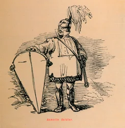 Samnitisk soldat, 1852