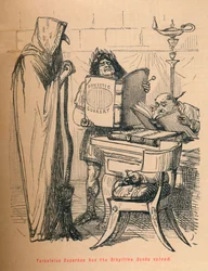 Tarquinius Superbus har Sibylline-böckerna värderade, 1852