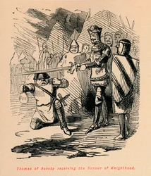 Thomas av Rokeby tar emot riddarens ära, c1860, c1860