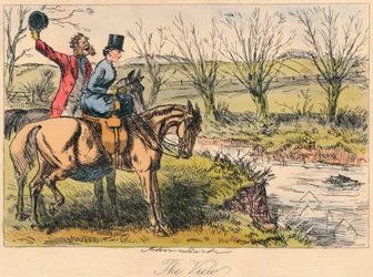 The View, 1865. Konstnärer: John Leech, Hablot Knight Browne.