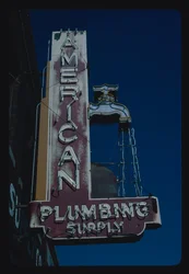 American Plumbing Supply sign, Des Moines, Iowa, USA