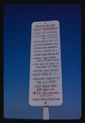 Strand, Boardwalk Rules, Seaside Heights, New Jersey, USA