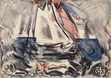 Rörelse: Båt utanför Deer Island, Maine, nr 7