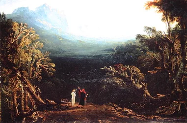 Edwin och Angelina eller Eremiten (olja på duk)