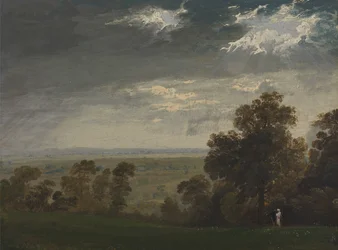 Landskap, möjligen Isle of Wight eller Richmond Hill