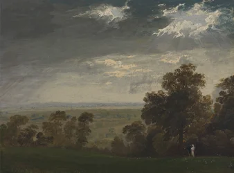Landskap, möjligen Isle of Wight eller Richmond Hill