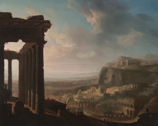 Ruiner av en antik stad, ca 1810-20