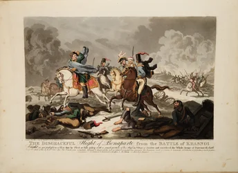 Bonapartes flykt från slaget vid Krasnoi, 1814