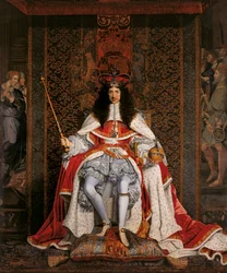 Karl II av England i kröningsdräkt