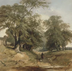 A Landscape with a Horseman, ca 1850 (olja på duk)