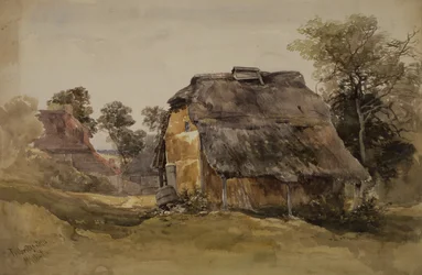 En gammal lada vid Tunbridge Wells (akvarell på papper)