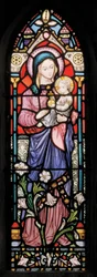 Dover, St Mary In Castro, Lavers & Barraud, John Millner Allen (1827-1902), Madonna & Child, 1861, anpassad från Gilbert Scott