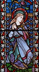 Lazarus Sister, ca 1861 (målat glas)