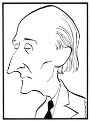 Frederick Delius - karikatyr av John Minnion - engelsk kompositör - 29 januari 1862 - 10 juni 1934