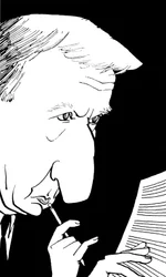 Richard Rodney Bennett, karikatyr av John Minnion